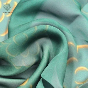 Custom new fashion printed polyester crinkle chiffon fabric 30D crepe chiffon fabric