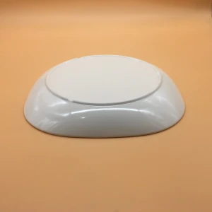 Custom Printing Heat Resistant Square White Melamine Flat Dinner Plate