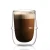 custom reusable logo borosilicate espresso 150ml 250ml 350ml 450ml 5oz  8.5oz  16oz coffee mug double wall glass cup