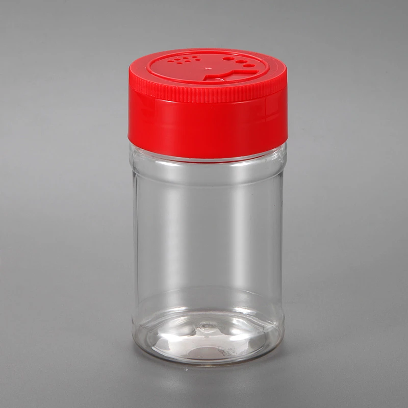 Custom Size Clear Plastic PET Spice Shaker Bottle