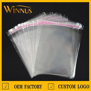 Download Customised Logo Print Garment Clothes Packaging Clear Transparent Self Adhesive Opp Plastic Bags With Adhesive Tape From China Tradewheel Com