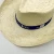 Import Customize logo printed ribbon fashion panama cowboy Kwai straw hat for summer from China
