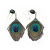 Import Customized Fashion Woman Feather Natural Peacock Feather Earrings from China