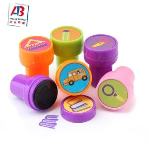 Customized LOGO High quality plastic Self Inking Stamp Cute Stamper for kids