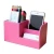 Import Customized multifunctional cosmetics wooden box leather desk stationery storage box pen holder from China
