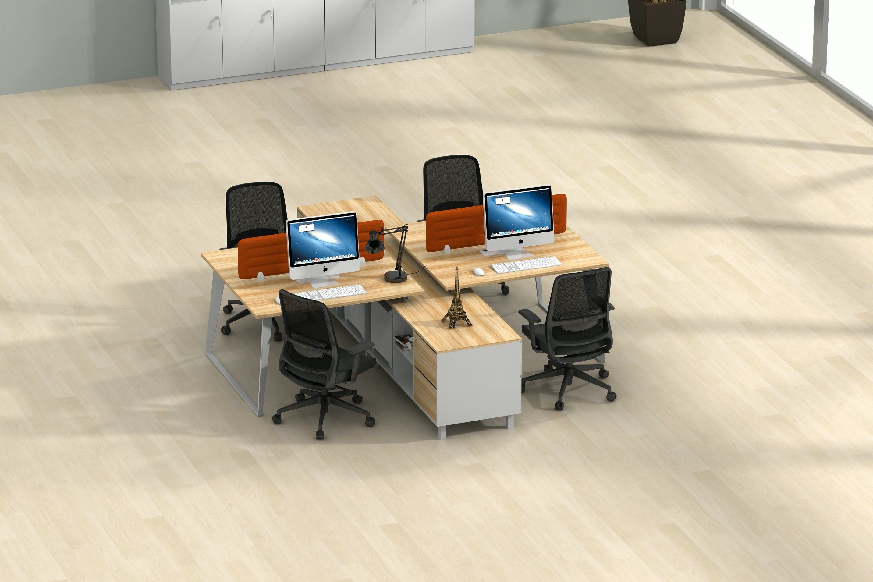 Buy Customized Office Table Work Bench Staff Modern Table Mbh03 from ...