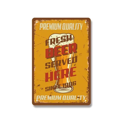 Customized vintage garage decorative poster retro metal tin plate plaque custom vintage metal signs tin for home, cafe, cars