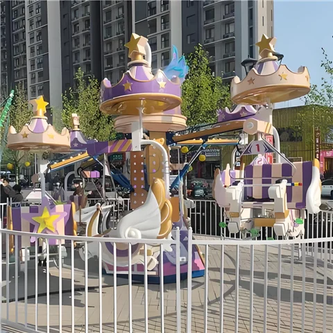 Buy Cute Amusement Park Carnival Rides Electric Self Control Swan Bike ...