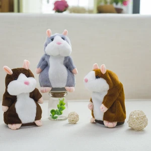Cute Mimicry Pet Talking Hamster Repeats What You Say Plush Animal Toy Electronic Hamster Mouse for Boy and Girl Gift