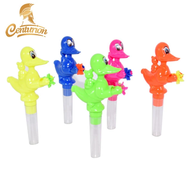 cute rabbit shaped shake drum toy with colourful sweet candy