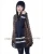 Import CX-B-M-56 Wholesale Women Cape Mink Fur Fashion Poncho/ Fur Shawl from China