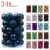 Import dark blue Christmas ball bauble hanging ornament 34Pcs 40 60 80 100mm Christmas Ball bauble ornament set Decoration from China