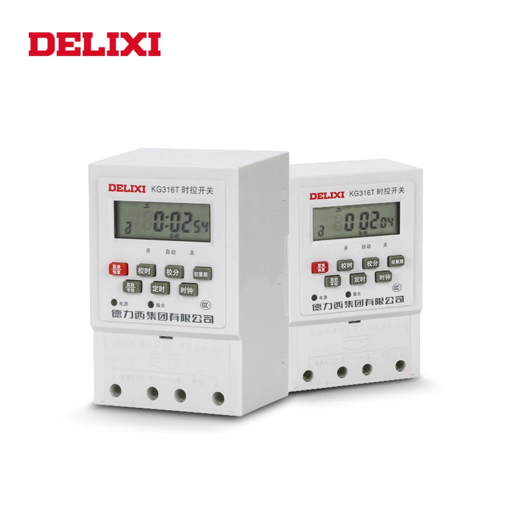 DELIXI KG316T 220V/380V 50/60Hz Daily Programmable Electronic digital time timer switch
