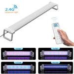 Depurtec aquarium light 12/18/24/30/36/48inch RGBW 2.4G sunrise sunset programmable timer freshwater plant marine reef light