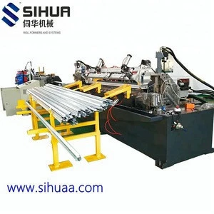 Direct factory manufactures ceiling t grid roll forming machine building material good feedback decoration t bar making machine