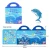 Import DIY craft portable ocean theme based washable reusable static clear sticker book kids princess activity reusable sticker book from China