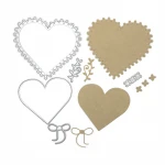 Diy Paper Card Making Paper Craft Die Cut Dies Embossing Stencils Lace Heart Hollow Metal Cutting Dies