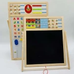 Double sided Multipurpose magnetic writing Wooden toy boards kids toy for drawing painting