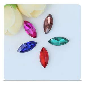 Drop shape Point back crystal fancy stones for garment loose beads factory direct