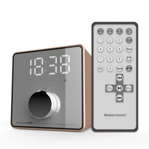 Easiny MX-02UR digital alarm clock usb MP3 player for desktop pc portable wireless outdoor amplifier hifi bass TWS car speaker