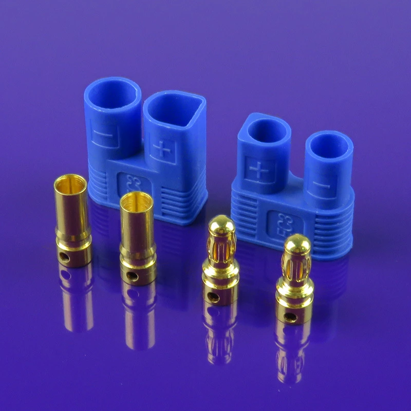 EC3 3mm Male Female Type Battery Connector Golden Battery Connector Bullet Plug