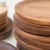 Eco-Friendly disposable walnut wood dessert bamboo round small platter steak plate food fruit vegetable bread cake wooden plate