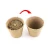 Import Eco-friendly paper pulp round biodegradable plant starter seedling trays gardening peat pots for plants from China