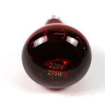 Eco-friendly red glass heat infrared lamp halogen bulb
