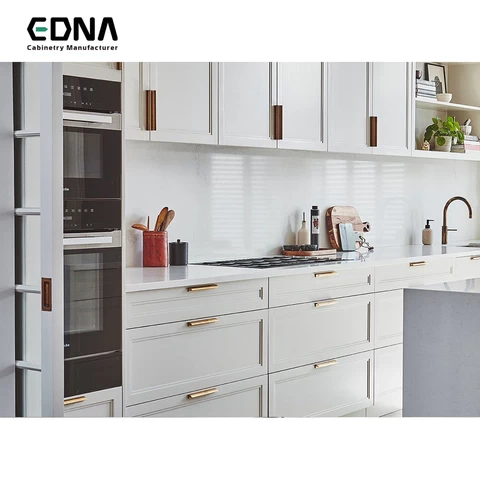 Edna American Industrial Designer Modern Design Open Kitchen with Island Designs