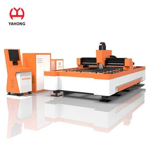 Efficient fiber laser cutting machine  1000w 1500w 2000w 3000w high precision with single table