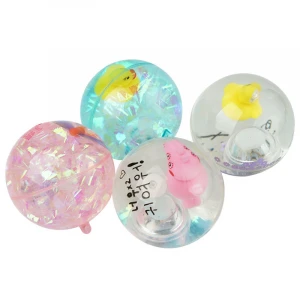 Elastic crystal ball glow bouncing ball flash handcuffs bouncing ball children&#x27;s toys