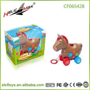 Electric animal crocodile cow horse Children&#039;s educational toys lovely animals with lighting and music Mimic the sounds