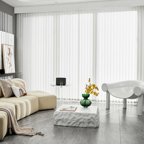 Electric Hanas Vertical Sheer Blinds Blackout Motorized Vertical Blinds Dream Curtain For Windows