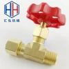 Electronic Component 3pc ball valves 3/4&quot; inch thread brass valve with wholesale price