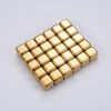 Electroplated ice cube gold stainless cube whisky sipping rocks