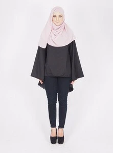 Ethnic Summer Casual Blouse Women Clothing Wholesale latest Design 2018 Raffle Design Islamic Abaya Long sleeve Wear OEM ODM