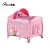 Import European standard portable folding travel cot baby playard with wheels from China