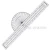 FAA Aviator Students Professional Nautical Miles Scale Ruler with Fixed Protractor for Class Flying Map Reading