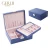 Import fabric storage jewelry boxes necklace jewelry set organizer Leather jewelry box with drawer from China