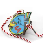 Factory custom low - cost printing mark the metal medal for children