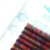 Factory Custom-Made Korea Premium PBT Fiber Natural Color Lashes Silk Eyelash Extensions Synthetic Lashes Extension