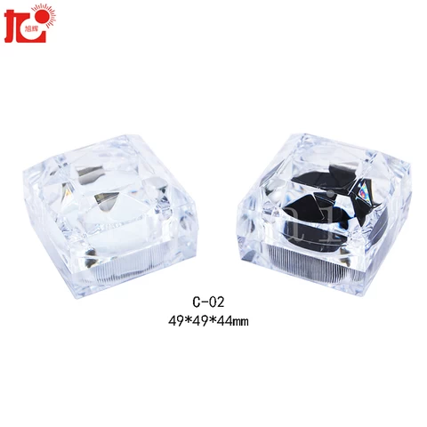 Factory direct sale high quality acrylic jewelry box, Earring Ring box, plastic transparent jewelry box for ring earring