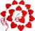 Import factory direct selling felt shapes wedding garland love heart curtain wedding supplies from China