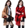 factory direct supply Plaid Stripe shawl scarf wholesale shawl with sleeves for women high quality double sided pashmina shawl