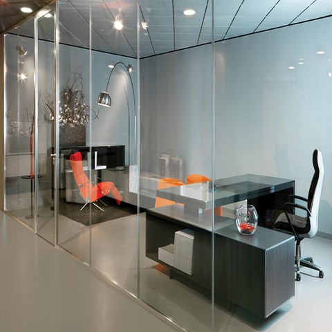 Factory Price aluminium frame floor to ceiling office glass partition