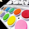 Factory price assorted Dry Pan Water Color Paint set 12-Pack W/ Paint Brush