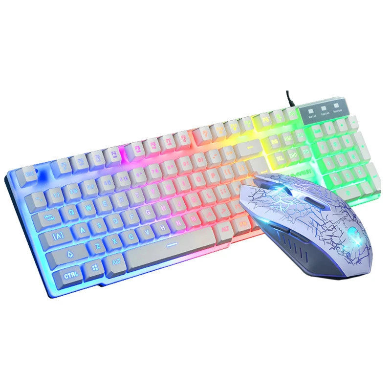Factory Price High Quality Wired RGB Breathing light Gaming Mouse and Keyboard