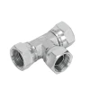 Factory Sale Carbon Steel Hydraulic Union Tee Adapter 3AB Female Hydraulic Three Ways Pipe Fittings