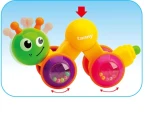 Factory sale Push Walking Baby Caterpillar Toys Early Educational Learning Lovely Toys Cartoon Caterpillar Toys for Kids