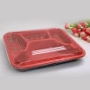 Factory Supplier Food Take Out Packaging Disposable 4 Compartment Plastic Lunch Boxes Food Container